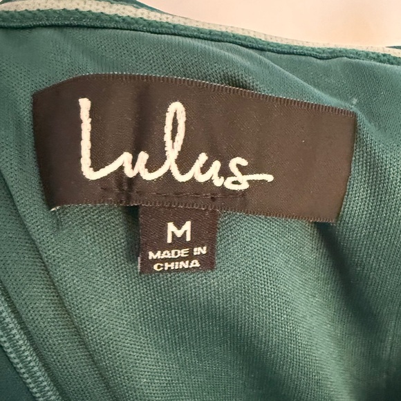 Lulus Lots of Love emerald green strapless midi dress - Picture 5 of 6